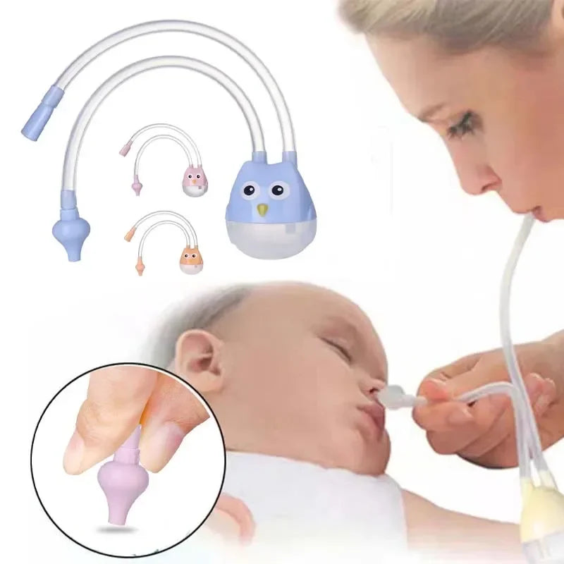 MAMIJOY Baby Nasal Aspirator Nose Cleaner Sucker Suction Tool Protection Baby Mouth Nasal Suction Cleaning Sucker Device XBQ04