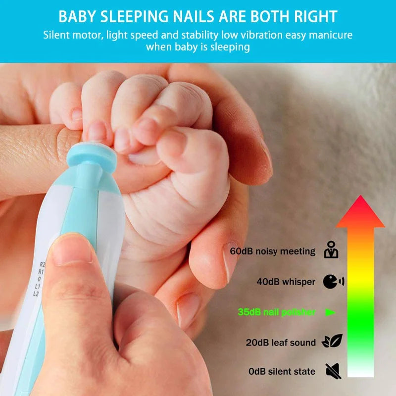 Electrical baby nail trimmer with LED